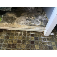 The owner noticed a water damaged base of the laundry tub in Farrer canberra