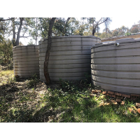 These 3 rain water tanks have never been cleaned out - This allowed debris to get into the drinking water pipes in Wamboin near Queanbeyan NSW