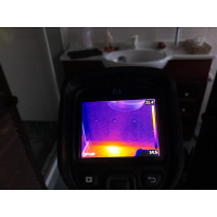 Thermal cameras can make it easier to find hot water leaks in pipes